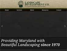 Tablet Screenshot of landscapedevelopmentco.com